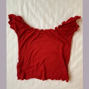 Pacsun off the shoulder crop top